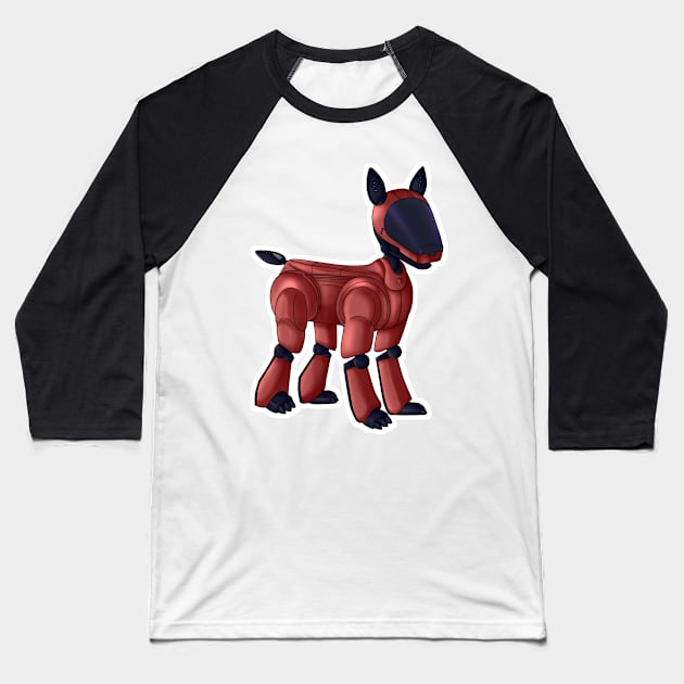 Aibo ERS-210 (Red) Baseball T-Shirt by ThreeChance